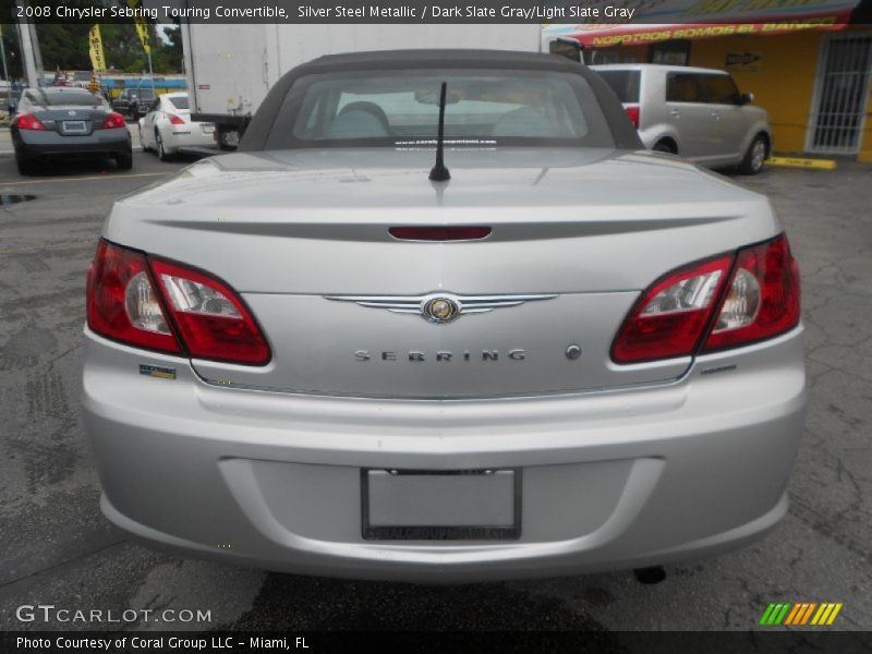 Silver Steel Metallic / Dark Slate Gray/Light Slate Gray 2008 Chrysler Sebring Touring Convertible