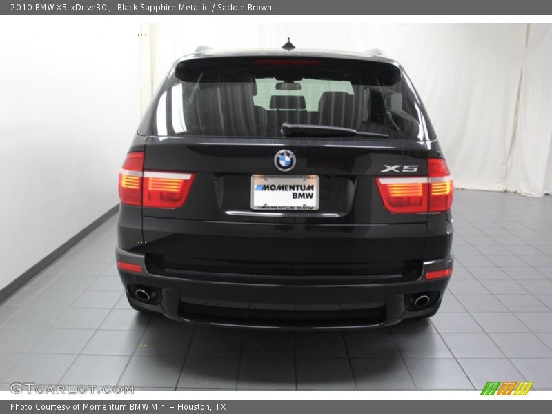 Black Sapphire Metallic / Saddle Brown 2010 BMW X5 xDrive30i