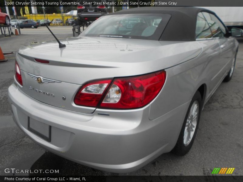 Silver Steel Metallic / Dark Slate Gray/Light Slate Gray 2008 Chrysler Sebring Touring Convertible