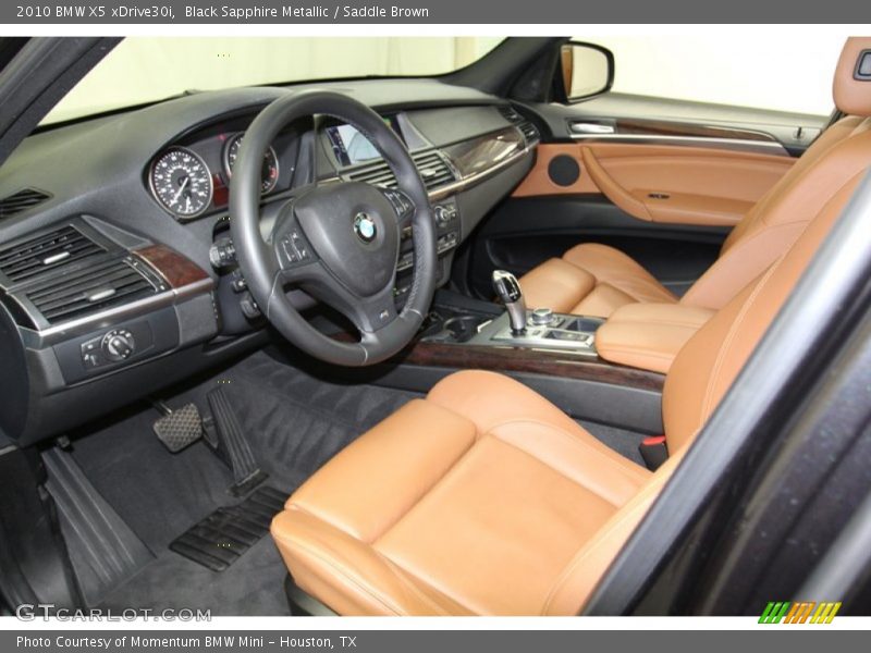 Black Sapphire Metallic / Saddle Brown 2010 BMW X5 xDrive30i