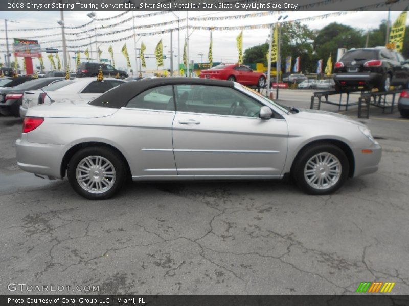 Silver Steel Metallic / Dark Slate Gray/Light Slate Gray 2008 Chrysler Sebring Touring Convertible