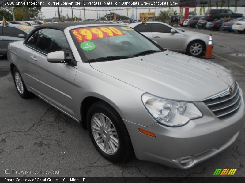 Silver Steel Metallic / Dark Slate Gray/Light Slate Gray 2008 Chrysler Sebring Touring Convertible