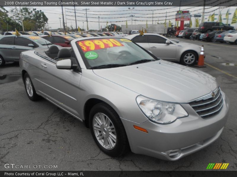 Silver Steel Metallic / Dark Slate Gray/Light Slate Gray 2008 Chrysler Sebring Touring Convertible