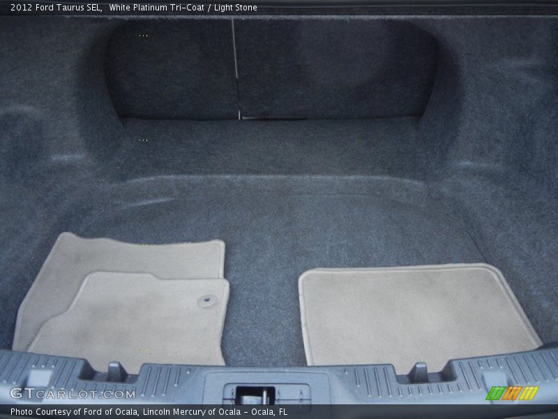 White Platinum Tri-Coat / Light Stone 2012 Ford Taurus SEL
