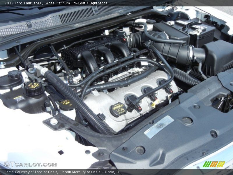 White Platinum Tri-Coat / Light Stone 2012 Ford Taurus SEL