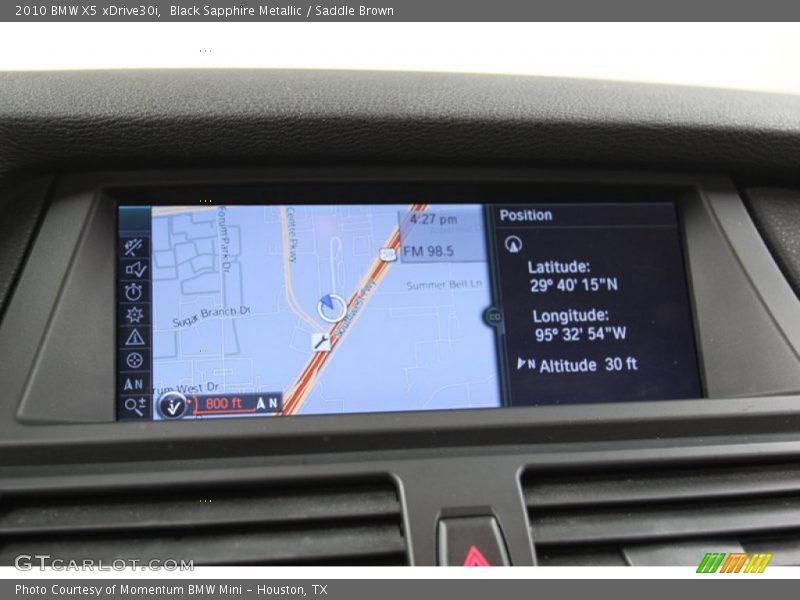 Black Sapphire Metallic / Saddle Brown 2010 BMW X5 xDrive30i