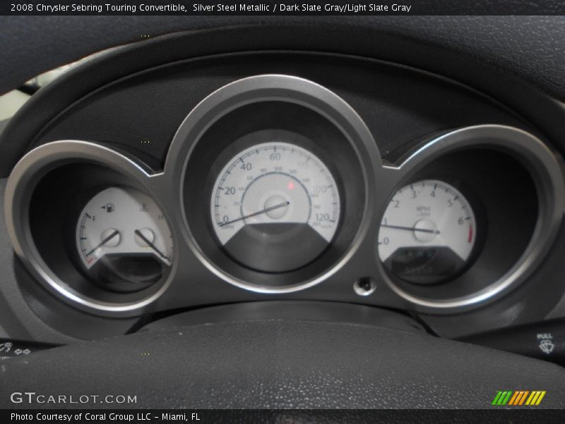 Silver Steel Metallic / Dark Slate Gray/Light Slate Gray 2008 Chrysler Sebring Touring Convertible