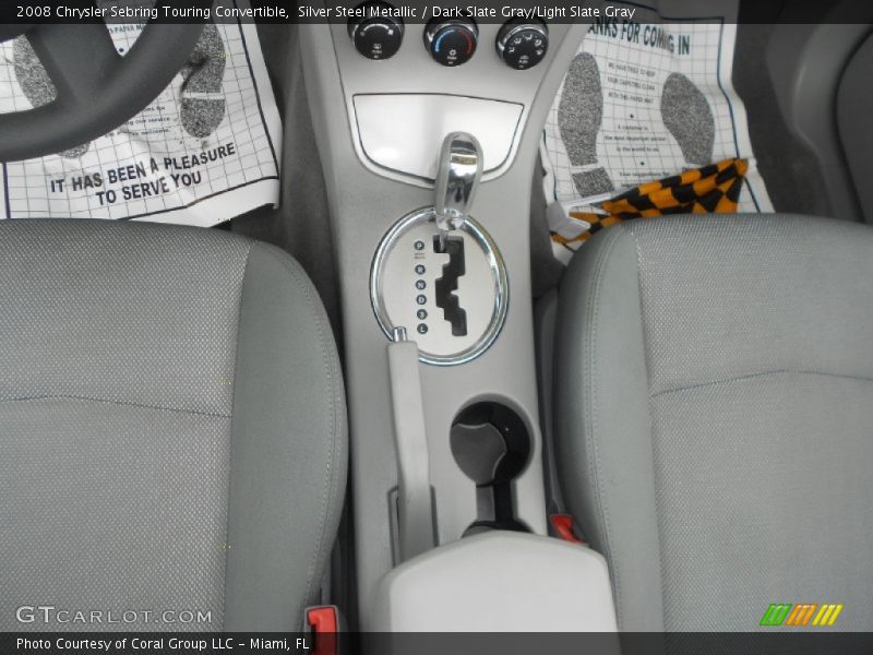 Silver Steel Metallic / Dark Slate Gray/Light Slate Gray 2008 Chrysler Sebring Touring Convertible