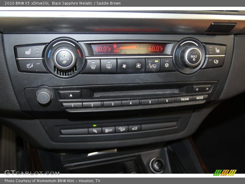 Black Sapphire Metallic / Saddle Brown 2010 BMW X5 xDrive30i