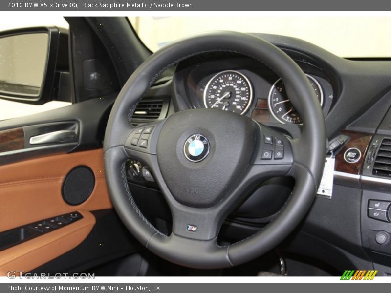 Black Sapphire Metallic / Saddle Brown 2010 BMW X5 xDrive30i