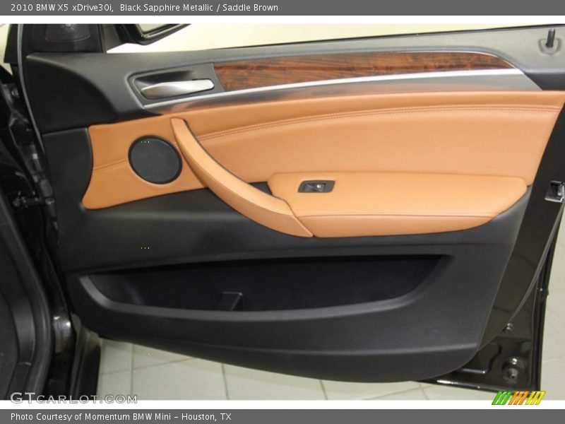 Black Sapphire Metallic / Saddle Brown 2010 BMW X5 xDrive30i