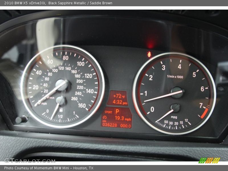 Black Sapphire Metallic / Saddle Brown 2010 BMW X5 xDrive30i