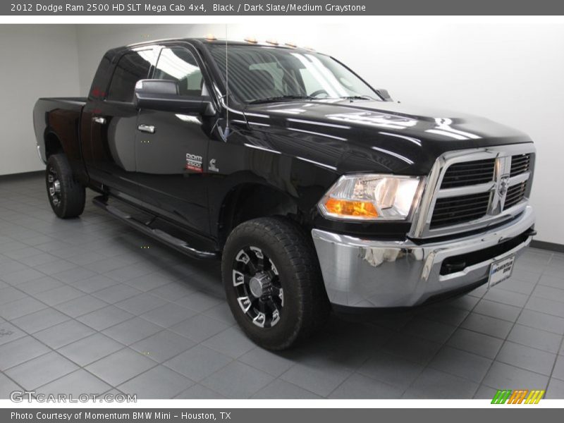 Black / Dark Slate/Medium Graystone 2012 Dodge Ram 2500 HD SLT Mega Cab 4x4