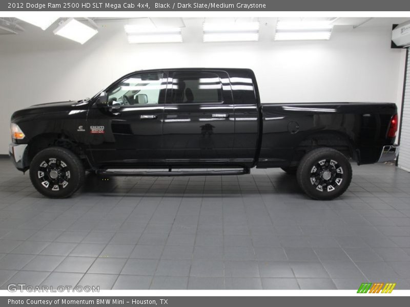 Black / Dark Slate/Medium Graystone 2012 Dodge Ram 2500 HD SLT Mega Cab 4x4