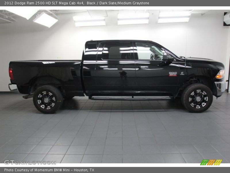 Black / Dark Slate/Medium Graystone 2012 Dodge Ram 2500 HD SLT Mega Cab 4x4