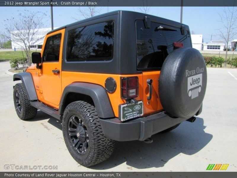 Crush Orange / Black 2012 Jeep Wrangler Sport 4x4