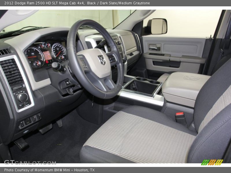 Black / Dark Slate/Medium Graystone 2012 Dodge Ram 2500 HD SLT Mega Cab 4x4