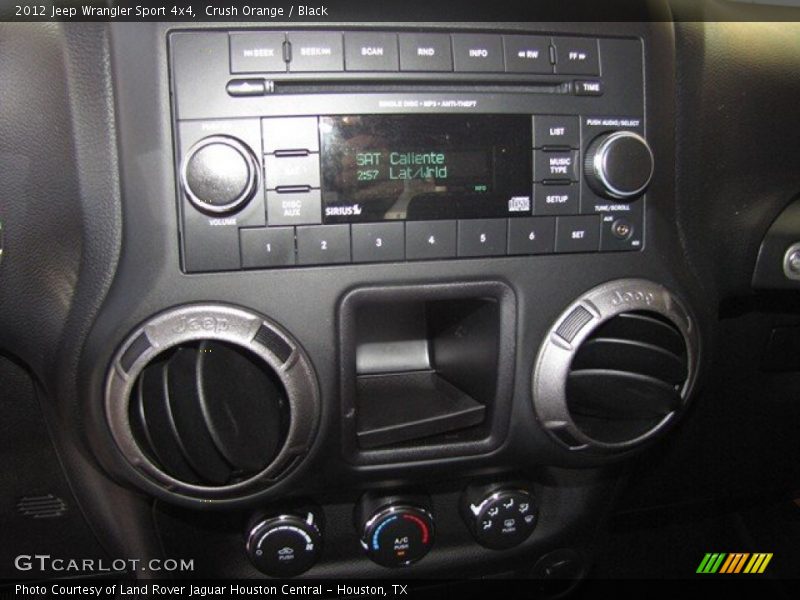 Controls of 2012 Wrangler Sport 4x4