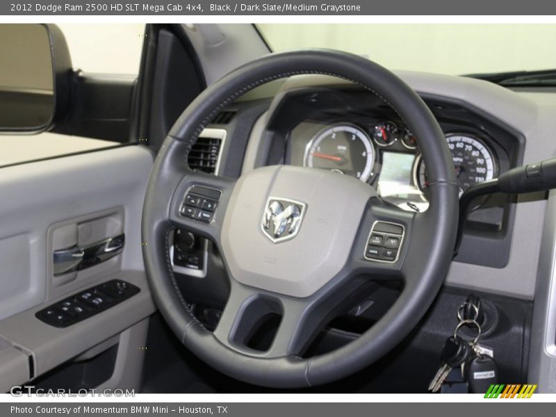 Black / Dark Slate/Medium Graystone 2012 Dodge Ram 2500 HD SLT Mega Cab 4x4