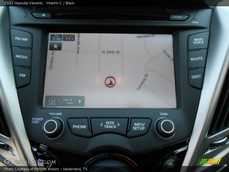 Navigation of 2013 Veloster 