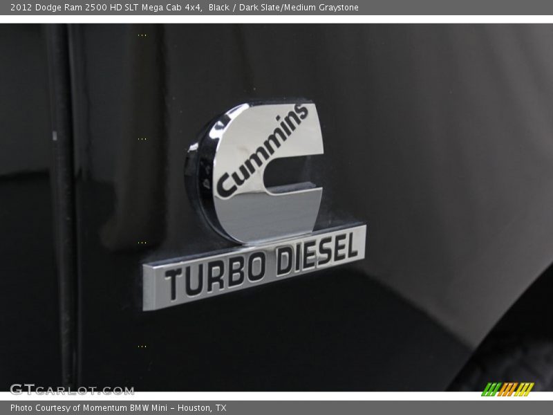 Black / Dark Slate/Medium Graystone 2012 Dodge Ram 2500 HD SLT Mega Cab 4x4