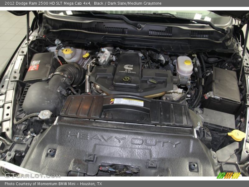 Black / Dark Slate/Medium Graystone 2012 Dodge Ram 2500 HD SLT Mega Cab 4x4