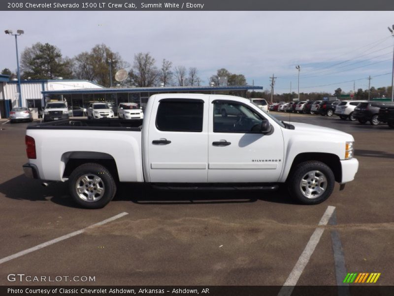 Summit White / Ebony 2008 Chevrolet Silverado 1500 LT Crew Cab