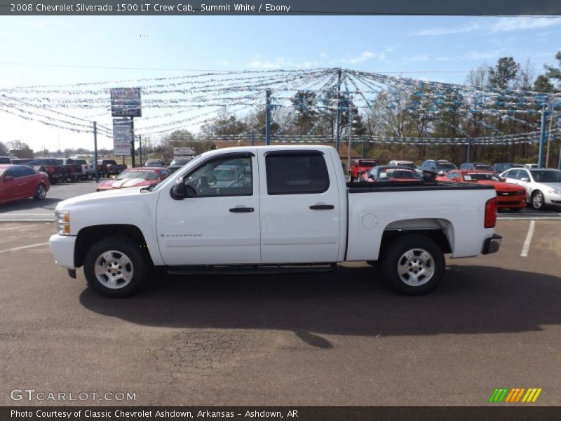 Summit White / Ebony 2008 Chevrolet Silverado 1500 LT Crew Cab