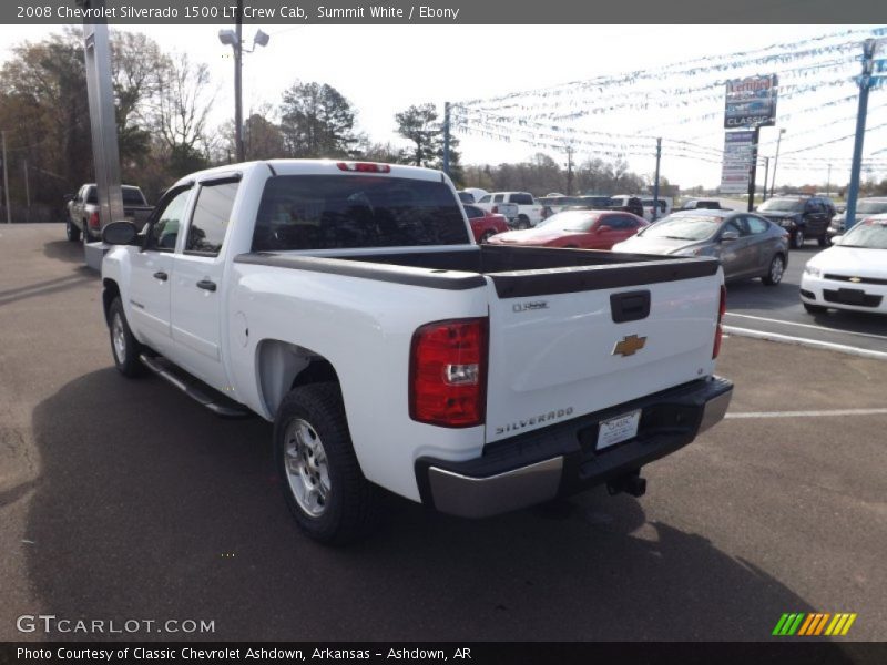Summit White / Ebony 2008 Chevrolet Silverado 1500 LT Crew Cab