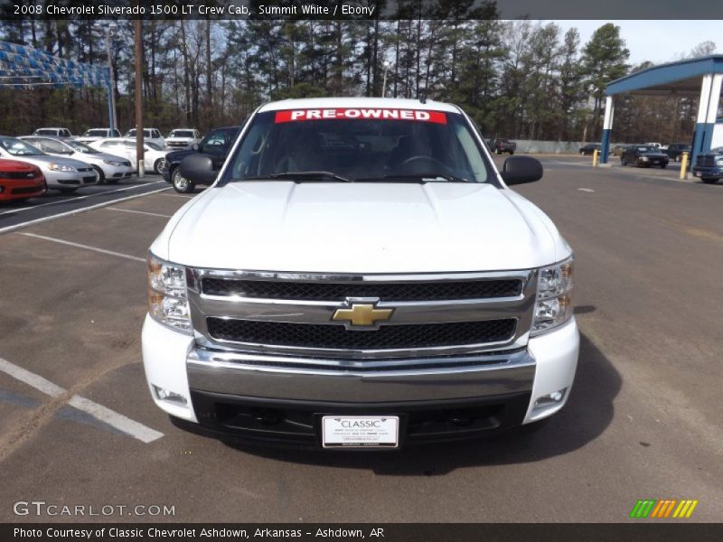 Summit White / Ebony 2008 Chevrolet Silverado 1500 LT Crew Cab