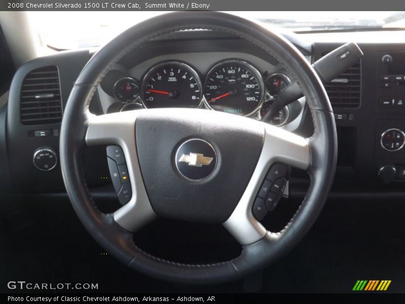 Summit White / Ebony 2008 Chevrolet Silverado 1500 LT Crew Cab