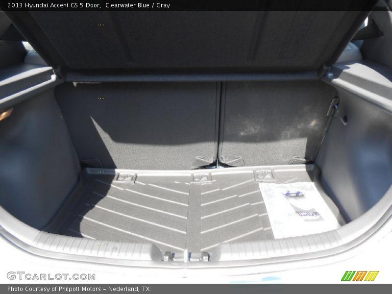 Clearwater Blue / Gray 2013 Hyundai Accent GS 5 Door