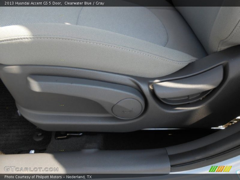 Clearwater Blue / Gray 2013 Hyundai Accent GS 5 Door