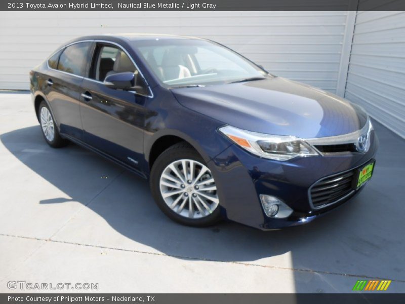 Nautical Blue Metallic / Light Gray 2013 Toyota Avalon Hybrid Limited
