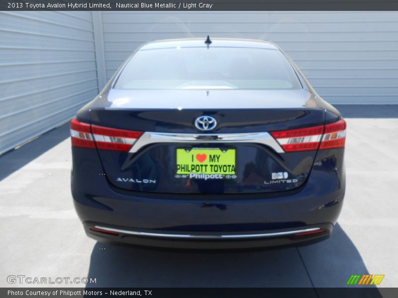 Nautical Blue Metallic / Light Gray 2013 Toyota Avalon Hybrid Limited