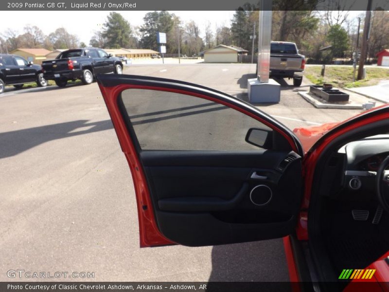 Liquid Red / Onyx/Red 2009 Pontiac G8 GT