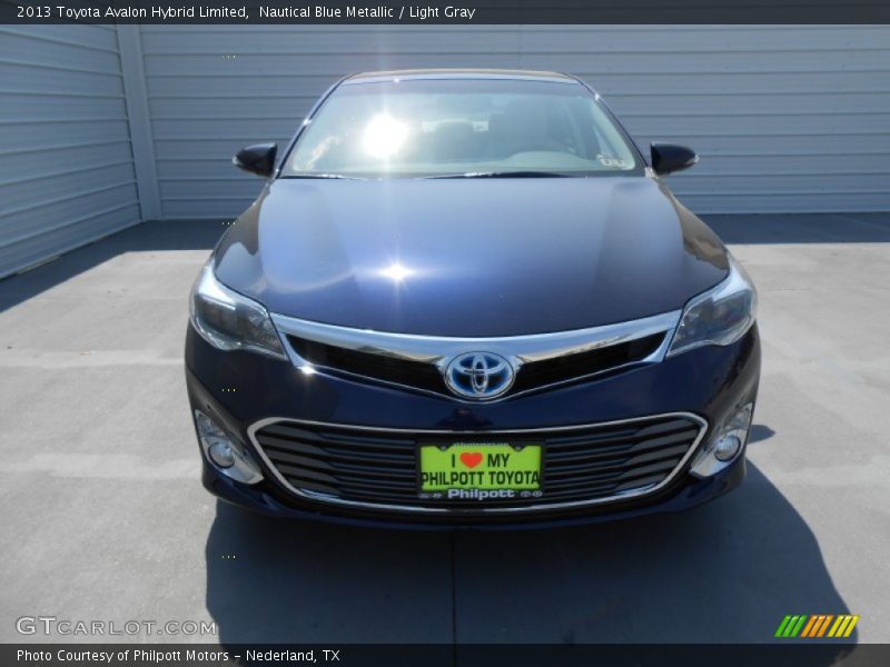 Nautical Blue Metallic / Light Gray 2013 Toyota Avalon Hybrid Limited