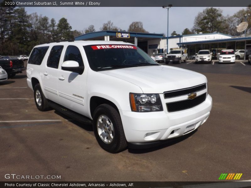 Summit White / Ebony 2010 Chevrolet Suburban LS