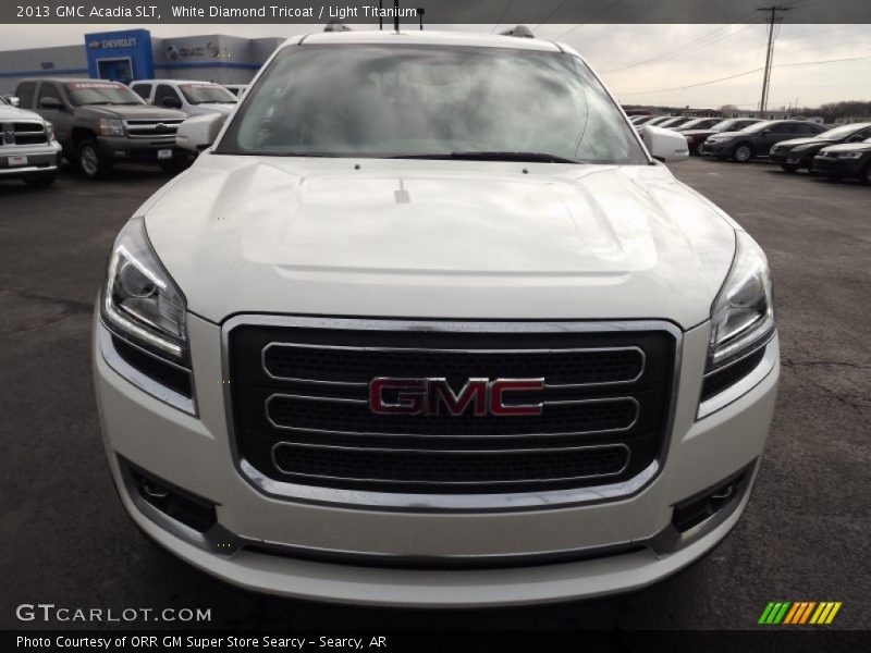 White Diamond Tricoat / Light Titanium 2013 GMC Acadia SLT