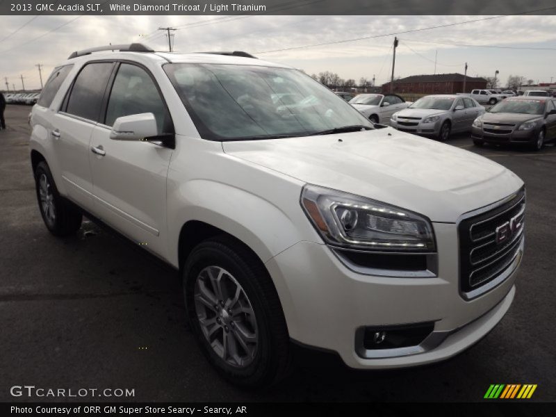 White Diamond Tricoat / Light Titanium 2013 GMC Acadia SLT