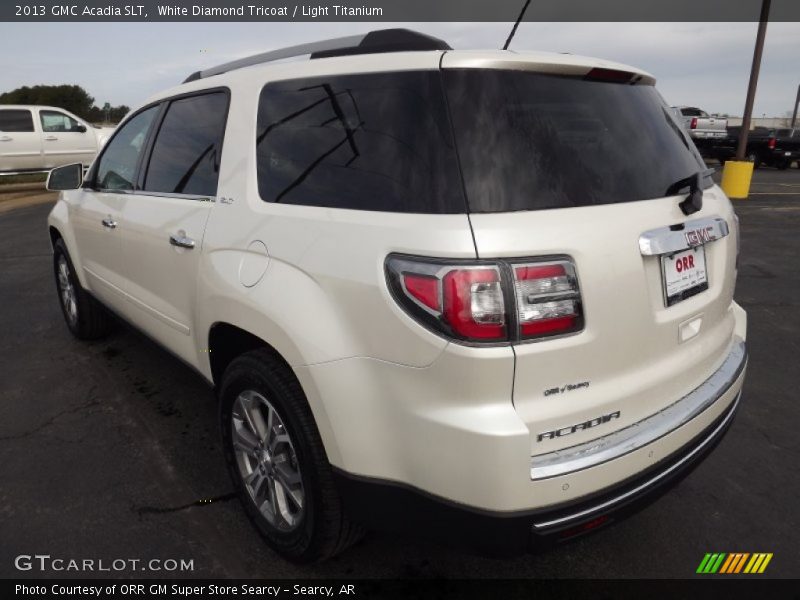White Diamond Tricoat / Light Titanium 2013 GMC Acadia SLT