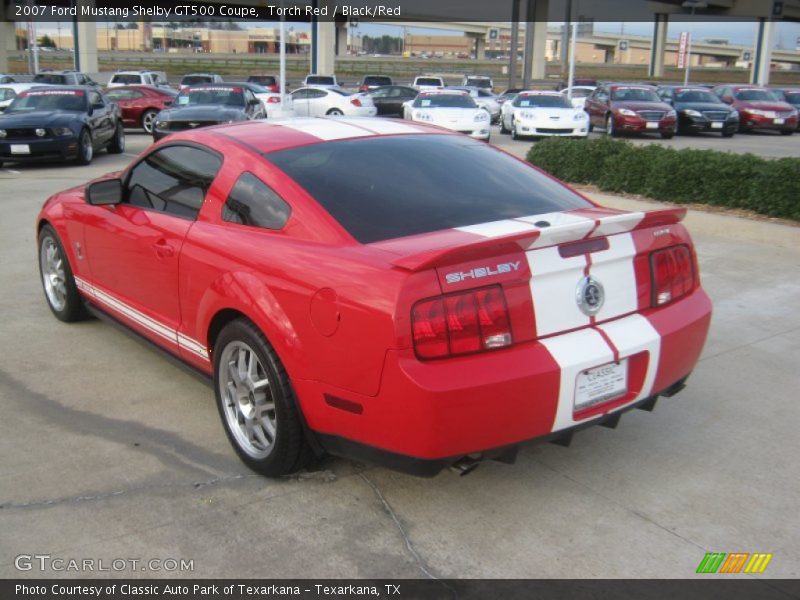 Torch Red / Black/Red 2007 Ford Mustang Shelby GT500 Coupe