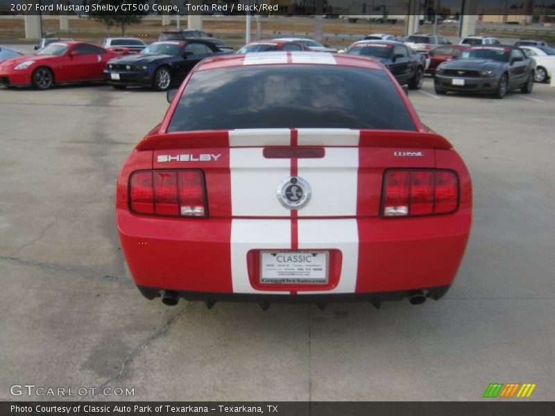 Torch Red / Black/Red 2007 Ford Mustang Shelby GT500 Coupe