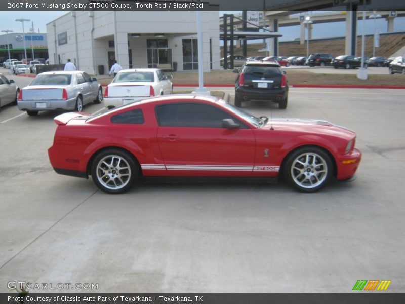 Torch Red / Black/Red 2007 Ford Mustang Shelby GT500 Coupe