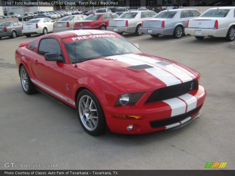 Torch Red / Black/Red 2007 Ford Mustang Shelby GT500 Coupe
