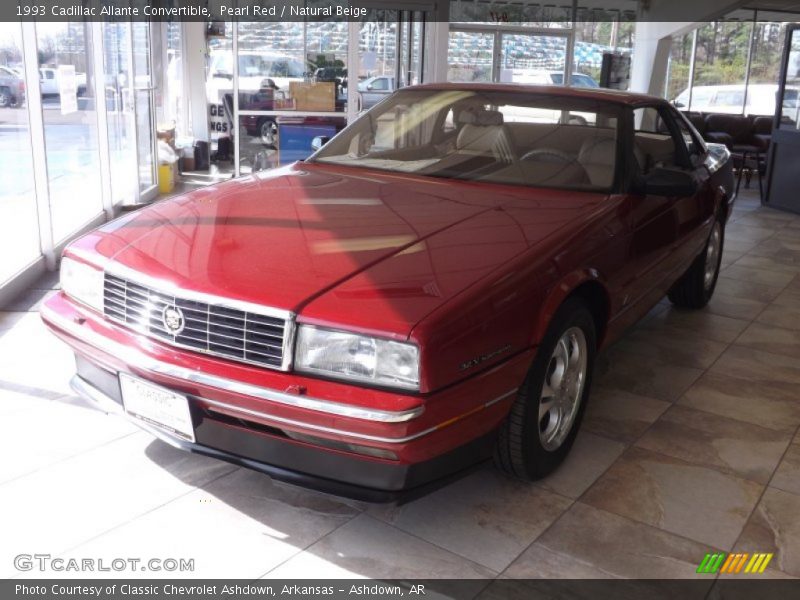 Pearl Red / Natural Beige 1993 Cadillac Allante Convertible