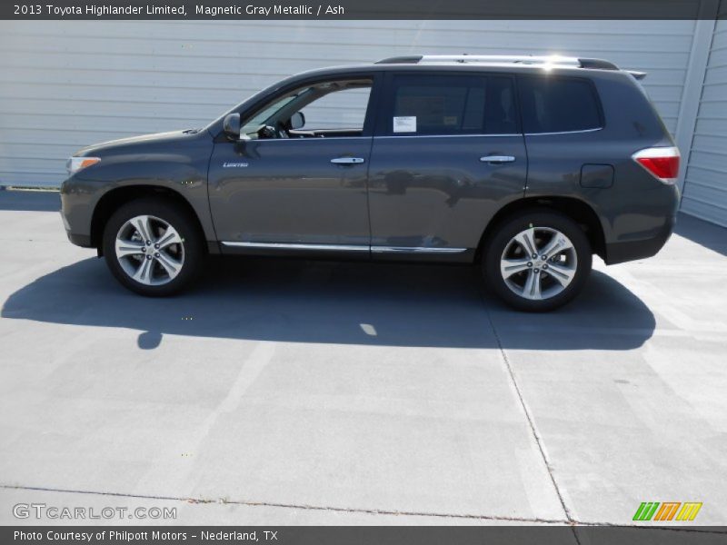 Magnetic Gray Metallic / Ash 2013 Toyota Highlander Limited
