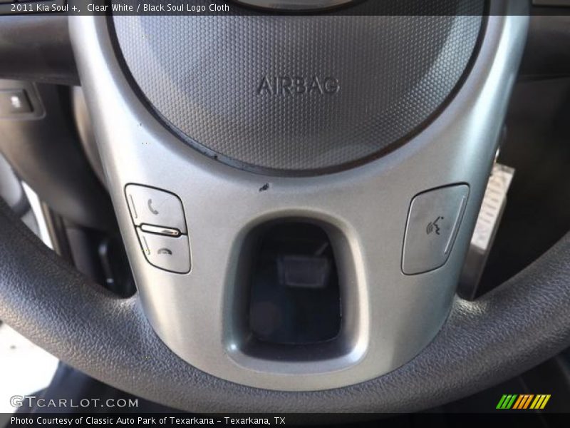 Clear White / Black Soul Logo Cloth 2011 Kia Soul +