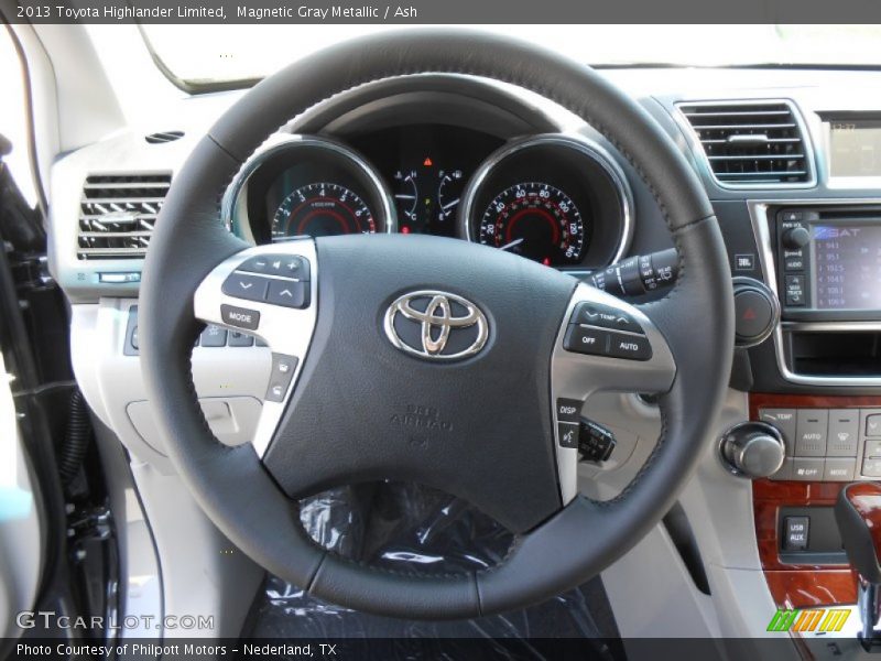 Magnetic Gray Metallic / Ash 2013 Toyota Highlander Limited