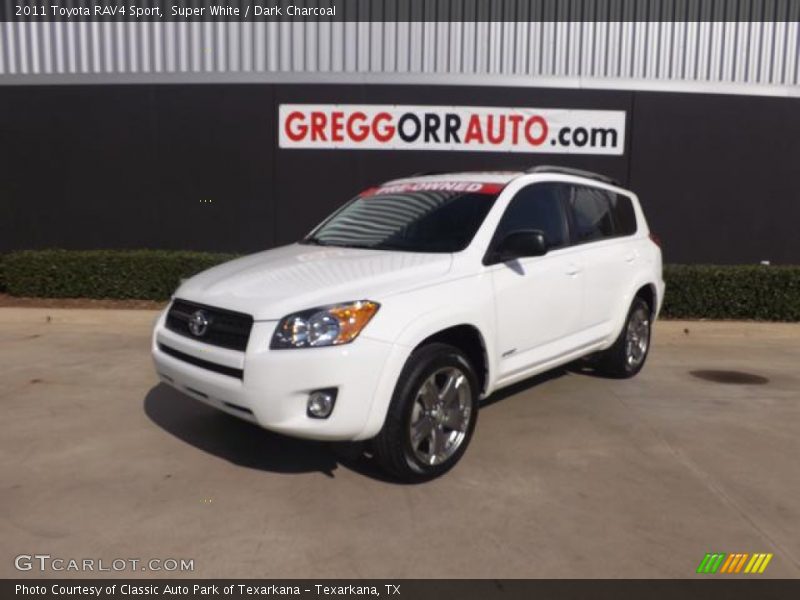 Super White / Dark Charcoal 2011 Toyota RAV4 Sport